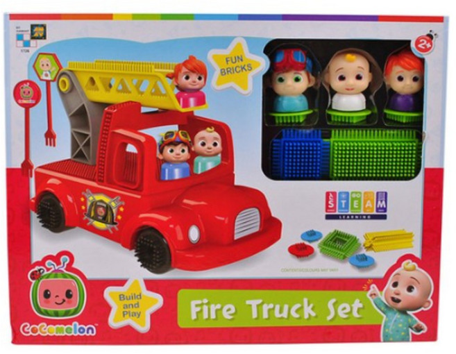 코코멜론 소방차 세트 1726, 혼합색상, 1개