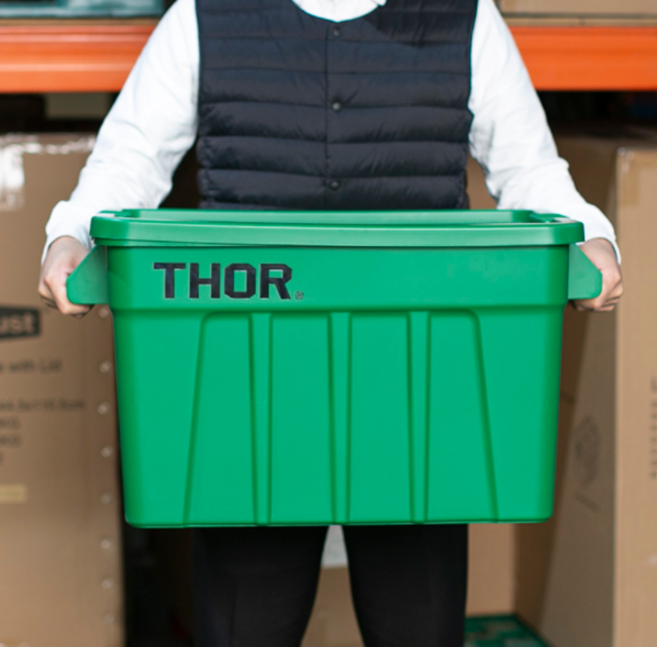 75L 트러스트 토르 사각 컨테이너 다용도 박스(뚜껑포함) Thor 토트박스 정리함 보관함, 그레이, 1개