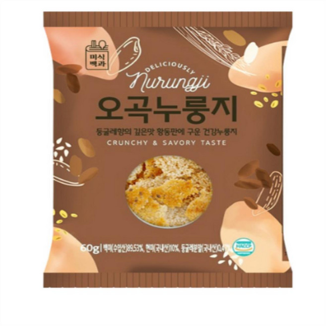 미식백과 오곡 누룽지, 60g, 90개