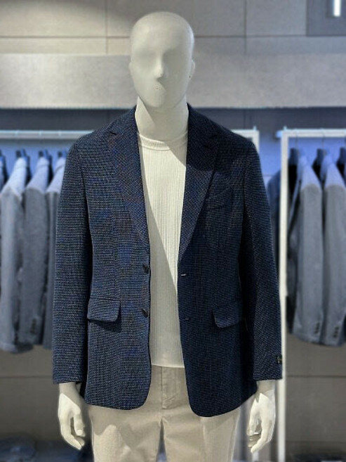 트루젠 트루젠 트루젠 이태리 네이비 울실크 니트짜임 여름자켓 2222JK065014 (P003555611)