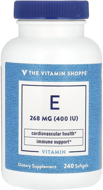 The Vitamin Shoppe 비타민E 268mg(400IU) 소프트젤 240정, TheVitaminShoppe비타민E268mg400IU, 1개 - 쿠팡