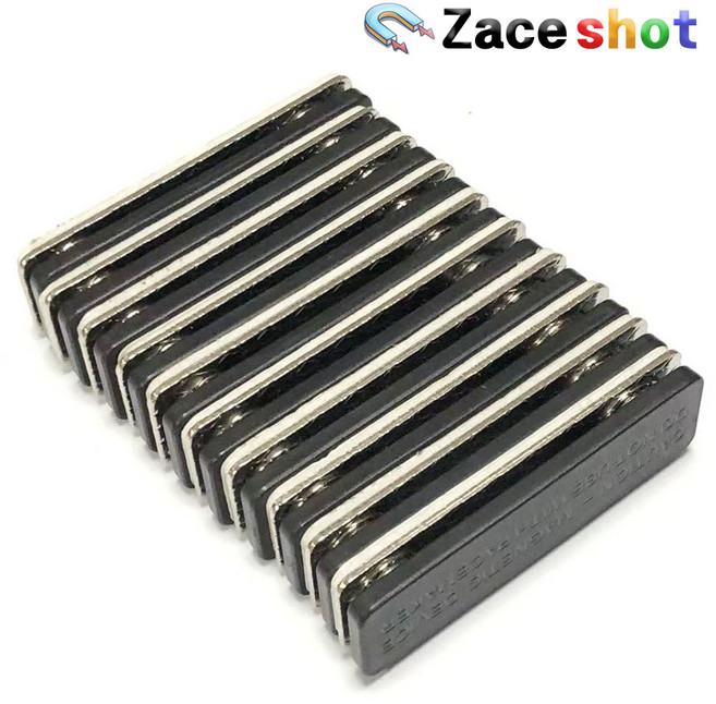 화이트 3M 명찰자석 [제이스샷], 2구 45x13x5.5mm, 10개