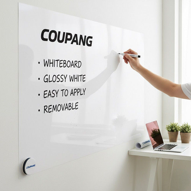 소소상점 잘 붙고 잘 떨어지는 정전기 시트지, 화이트
