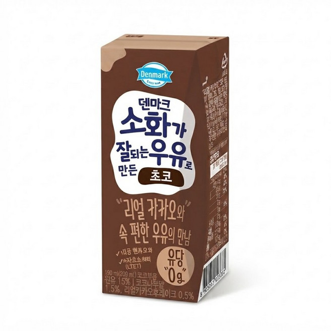 동원 덴마크 소화가 잘되는 초코 우유 190ml x 24개