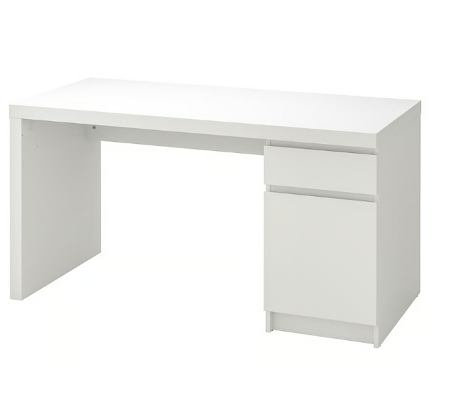 이케아 MALM 말름 책상 화이트 140x65cm 503.617.54