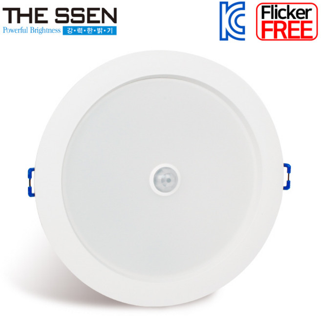 LED 매입 센서등 에코 6인치 15W 센서등 플리커프리 현관 복도 매립등, 주광색, 1개