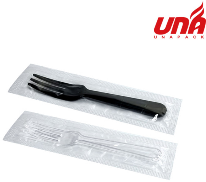 TY-세발미니포크 개별포장 검정, 1개, 10000개