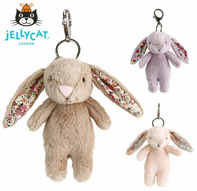 젤리켓키링 JELLYCAT 키홀더 가방키링 가방꾸미기 키체인인형, 자스민, 1개