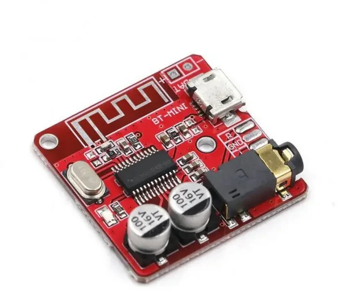 1-10pcs VHM-314 Bluetooth 오디오 수신기 보드 5.0 MP3 무손실 디코더 무선 스테레오 음악 모듈 3.7-5V, 03 1pc red 4.1