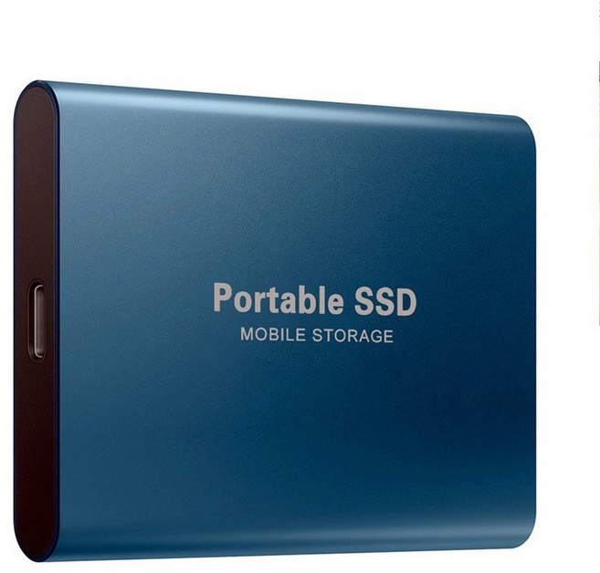 노트북 데스크탑용 외장 하드 드라이브 1.8 인치 디스코 듀로 외장 USB 3.0 C타입 SSD 500GB 1TB 2TB, 파란