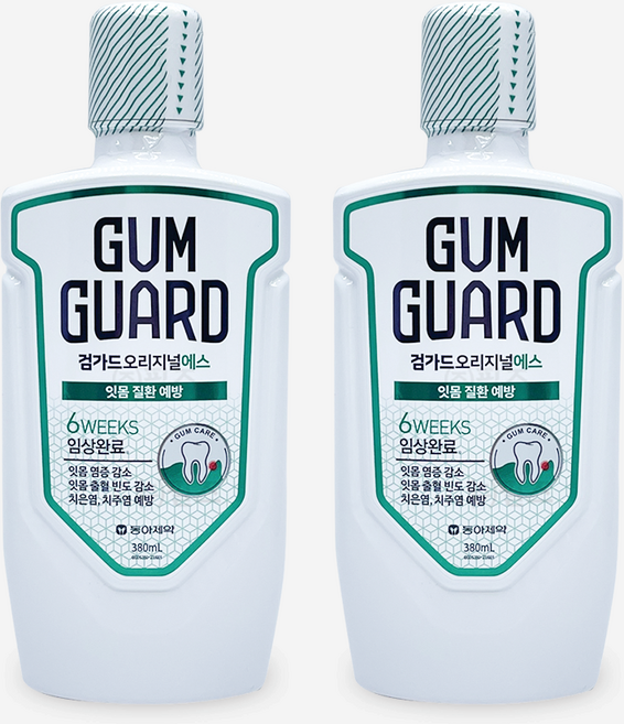 검가드 오리지널에스 구강청결제, 2개, 380ml