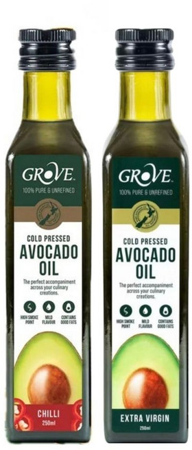 GROVE 冷壓酪梨油, 2個, 250ml