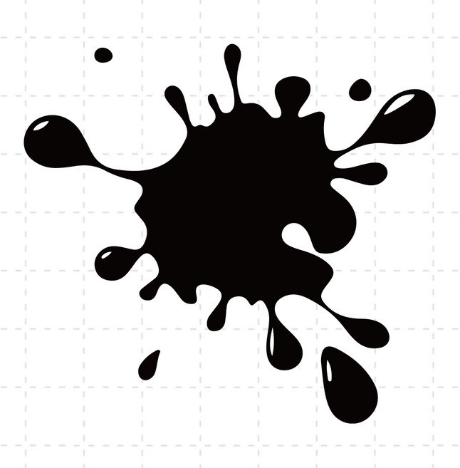 얼룩 차량튜닝 흠집가리개 스티커 자동차 장식용 대형스티커 자동차 인테리어 스티커 및 데칼, 1개, 블랙_소