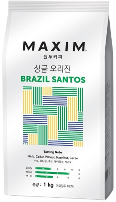 동서식품 맥심 싱글오리진 브라질 산토스 1kg, 1개