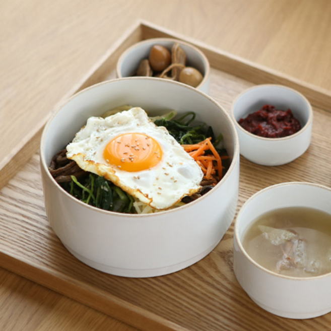 에라토 옳음 샐러드볼 면기 비빔밥 다용도 그릇 4컬러 택1, 브라운, 1개