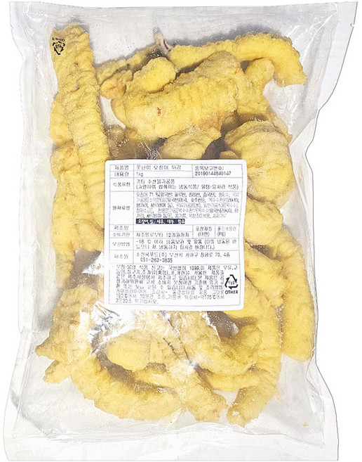 새봄 못난이 오징어튀김, 1개, 1kg