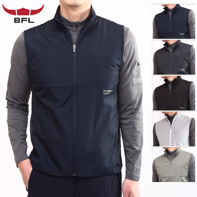 샤인힐즈 봄여름 BF 우븐 통풍 메쉬 아웃도어 조끼 BF6304