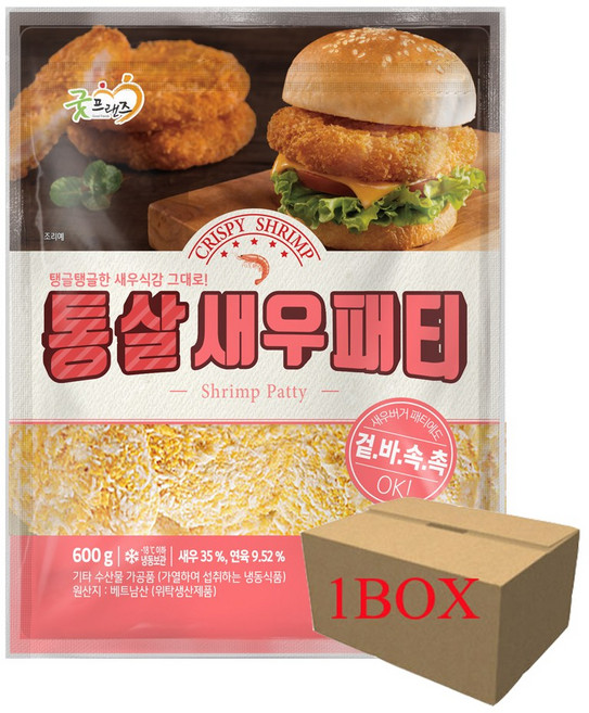 [굿프랜즈] 통살새우패티 600g, 12개