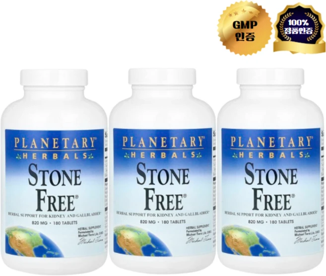 2+1 플래니터리 허벌 스톤프리 820mg 180정, 3개 - 쿠팡