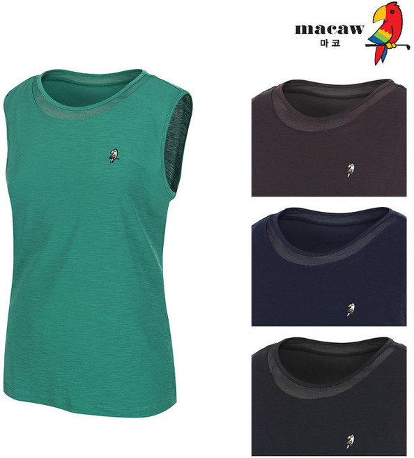 마코 여성 라운드넥민소매티셔츠 MOW2TN91