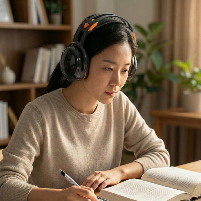 앙플러스 청력 보호 귀마개 소음 차단 헤드셋, 1개, 1개입