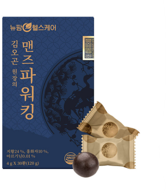 정성껏 빚은 프리미엄 남성 활력 환 김오곤 기력활력단 맨즈파워킹, 1개