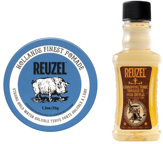 리우젤 그루밍 토닉 100ml + 블루 수성 하드 포마드 35g, 1개