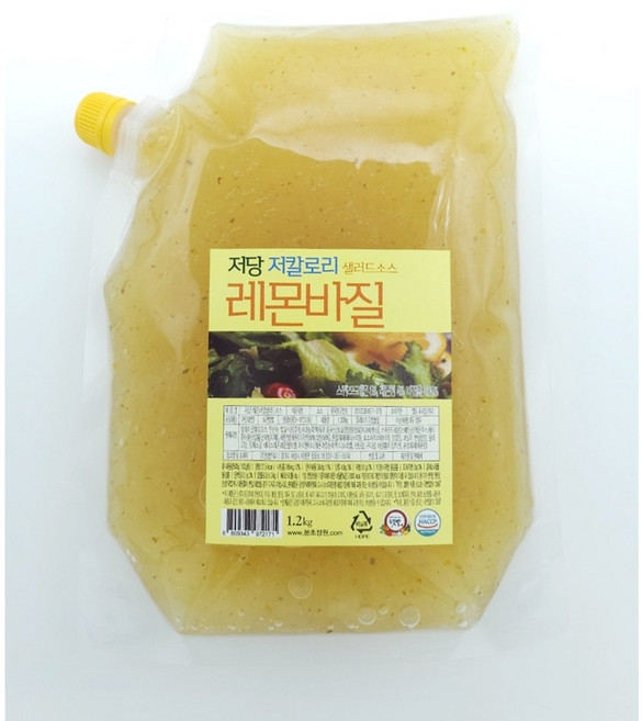 [본초소스] 저당소스 저당레몬바질 저당드레싱 저당레몬바질샐러드소스, 1개