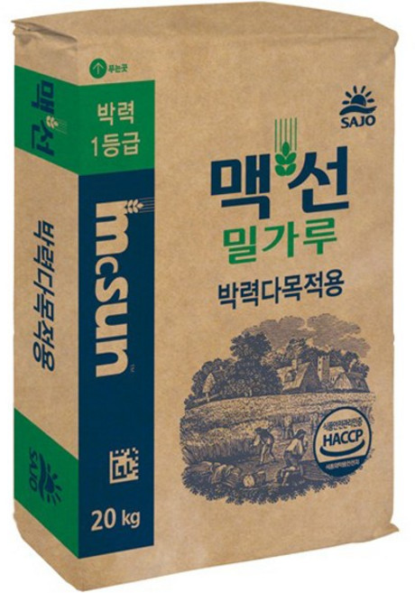 MCSUN 밀가루 박력1등, 20kg, 1개