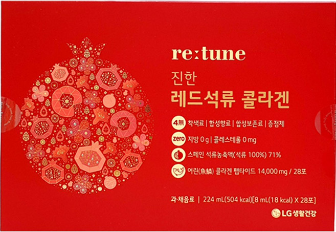 리튠 진한 레드석류 콜라겐, 224ml, 1개