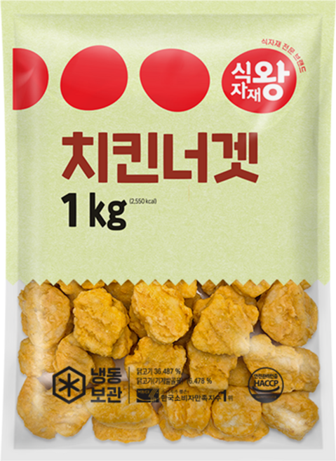 식자재왕 치킨너겟 1kg x 1개, 5개