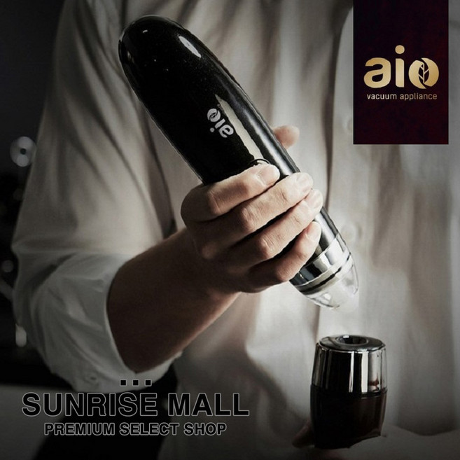 [SUNRISE MALL] 아이오 진공 와인세이버 HVP-1000 올인원 와인스토퍼 자동압력센서 전자동 핸드 진공펌프 진공캡, 아이오 와인세이버, 1세트