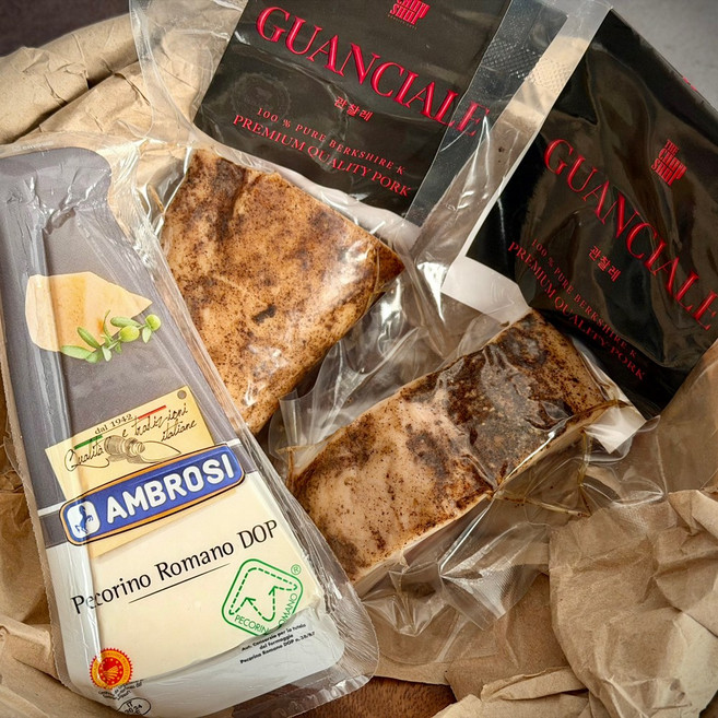 까르보나라 파스타 레시피 실속 세트 (관찰레 페코리노 로마노 치즈)