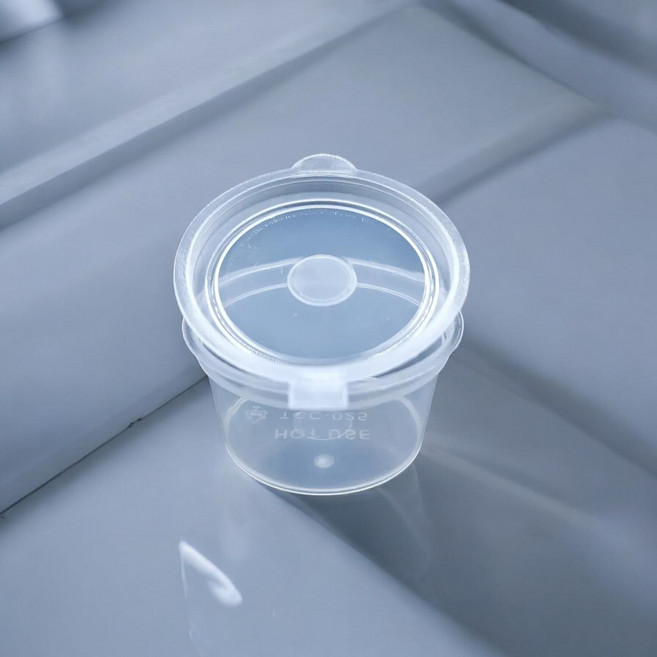 원터치 원형 양념 젓갈 꿀 통 소스 용기 50개, 1개, 50개입