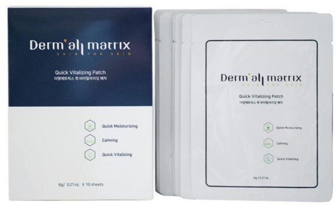 1일 1팩 눈밑 눈가 목 이마 미 주름 리프팅 [Derm·all 매트릭스] 퀵 바이탈라이징 패치(6g/시트) 10개/팩.골프 라운딩 후.진정 패치.빠르고 단 수분 관리. 어디, 1일 1팩 눈밑 눈가 목 이마 미 주름 리프팅 [Der