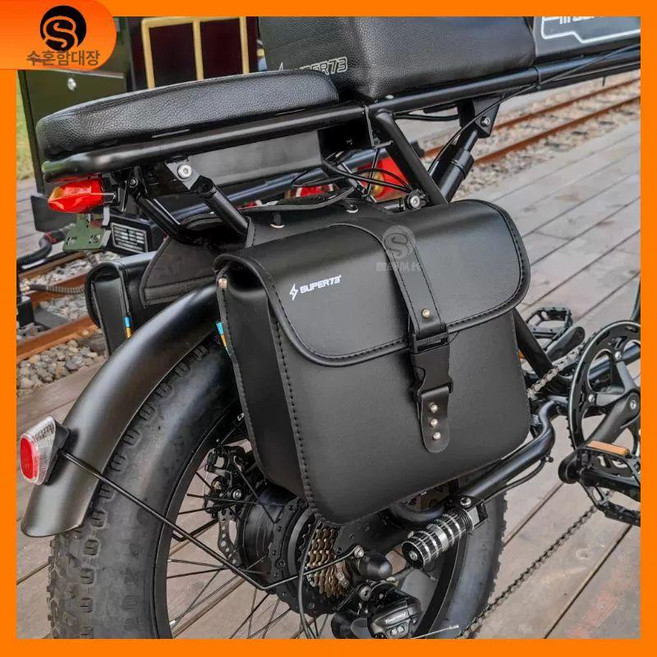 전기자전거 사이드백 방수 테일백, 1개, Super73 로고