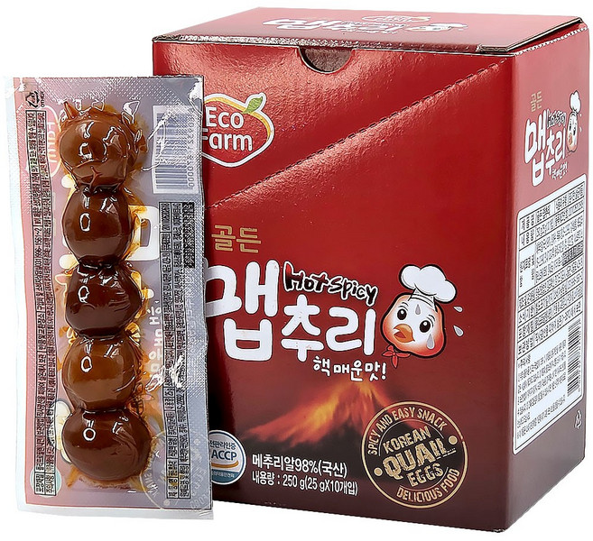 에코팜 맵추리 핵매운맛, 1박스, 50구