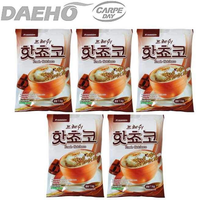 대호 프리미엄 후레쉬 핫쵸코 1kg x 5개 / 자판기용 코코아차 핫초코, 1개입