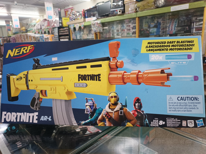 NERF 熱火 Fortnite AR-L 電動發射玩具槍 附20發精英子彈, 彩色, 1個