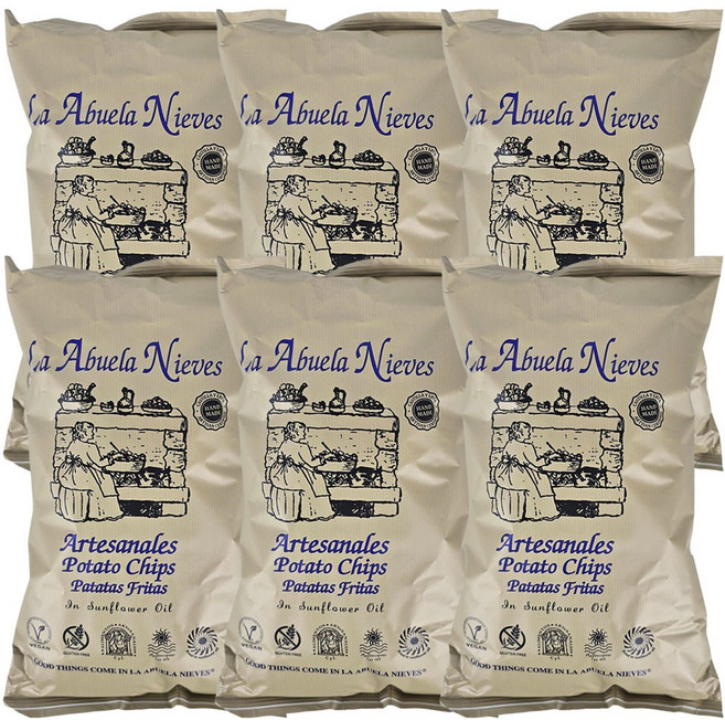 라아부엘라니에베스 포테이토칩, 150g, 6개