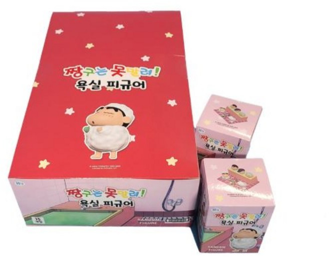 짱구 욕실피규어 짱구는못말려 랜덤피규어, 1개
