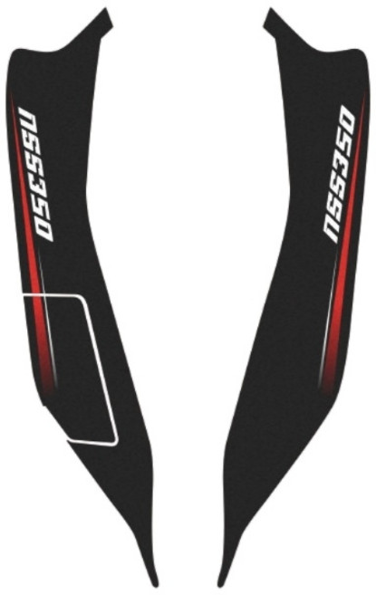 OD 혼다 호환 포르자350 튜닝 스크래치방지 방탄데칼 스티커 2025, 901DA(레드)