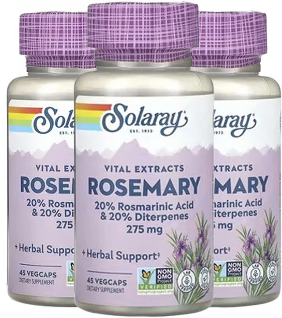 솔라레이 Vital Extracts 로즈메리 45베지캡슐, 3개, 45정 - 쿠팡