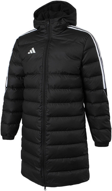 [신제품] 아디다스 롱패딩 겨울 후드집업 점퍼 TIRO23 블랙 다운 코트 자켓 남여공용 + SHP 마스크