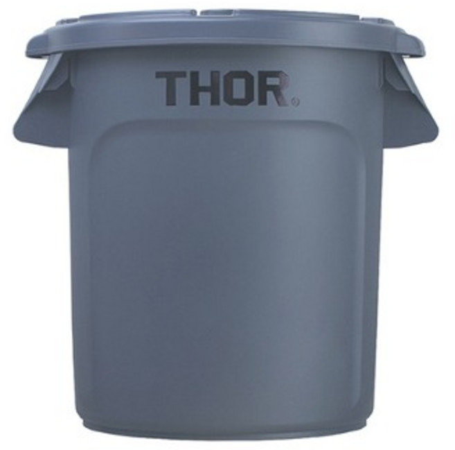 트러스트 원형 컨테이너 38L Grey, 38L원형덮개, 1개