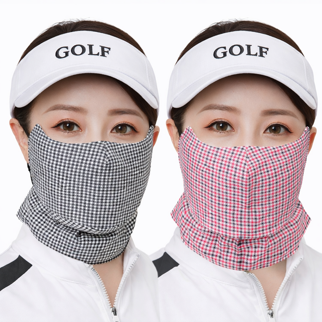 히트앤씨 3904 골프 방한 마스크 1+1 황사마크스 특대형 끈조절 등산 얼큰이 운동 빅사이즈 자전거마스크