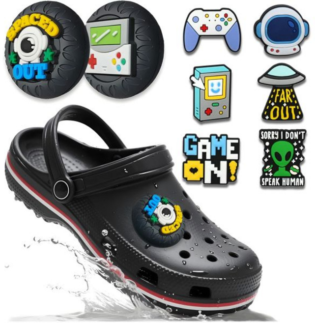 아이트태그 홀더 2개 세트 어린이용 숨김 방수 신발 에어태그용 GPS 추적기 케이스 6개 참 장식 핑크 핑크1, Black2