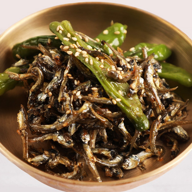 [올바른팜] 꽈리고추 멸치볶음 명인이 만든 수제 가정용 가정식 도시락 반찬, 1개, 400g