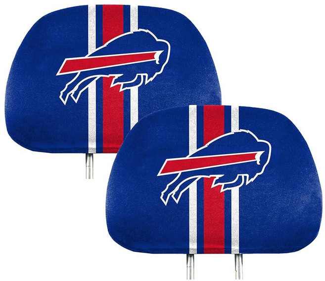 Team ProMark NFL - 애리조나 카디널스 2피스 풀 컬러 헤드레스트 커버 세트 (62002), 버팔로 빌스, Buffalo Bills