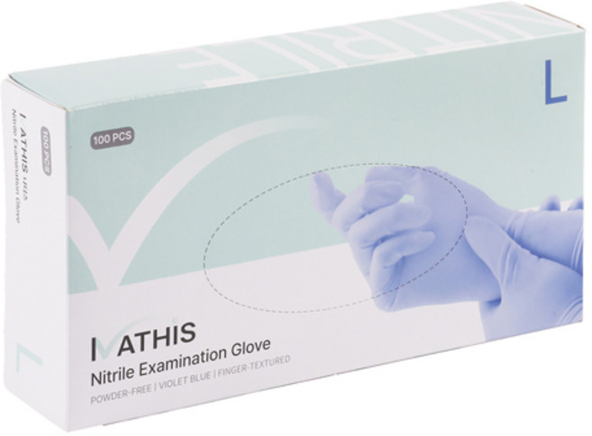 나디스 의료용 니트릴 장갑 L 사이즈 수술용 진료용 장갑 100매, 1개